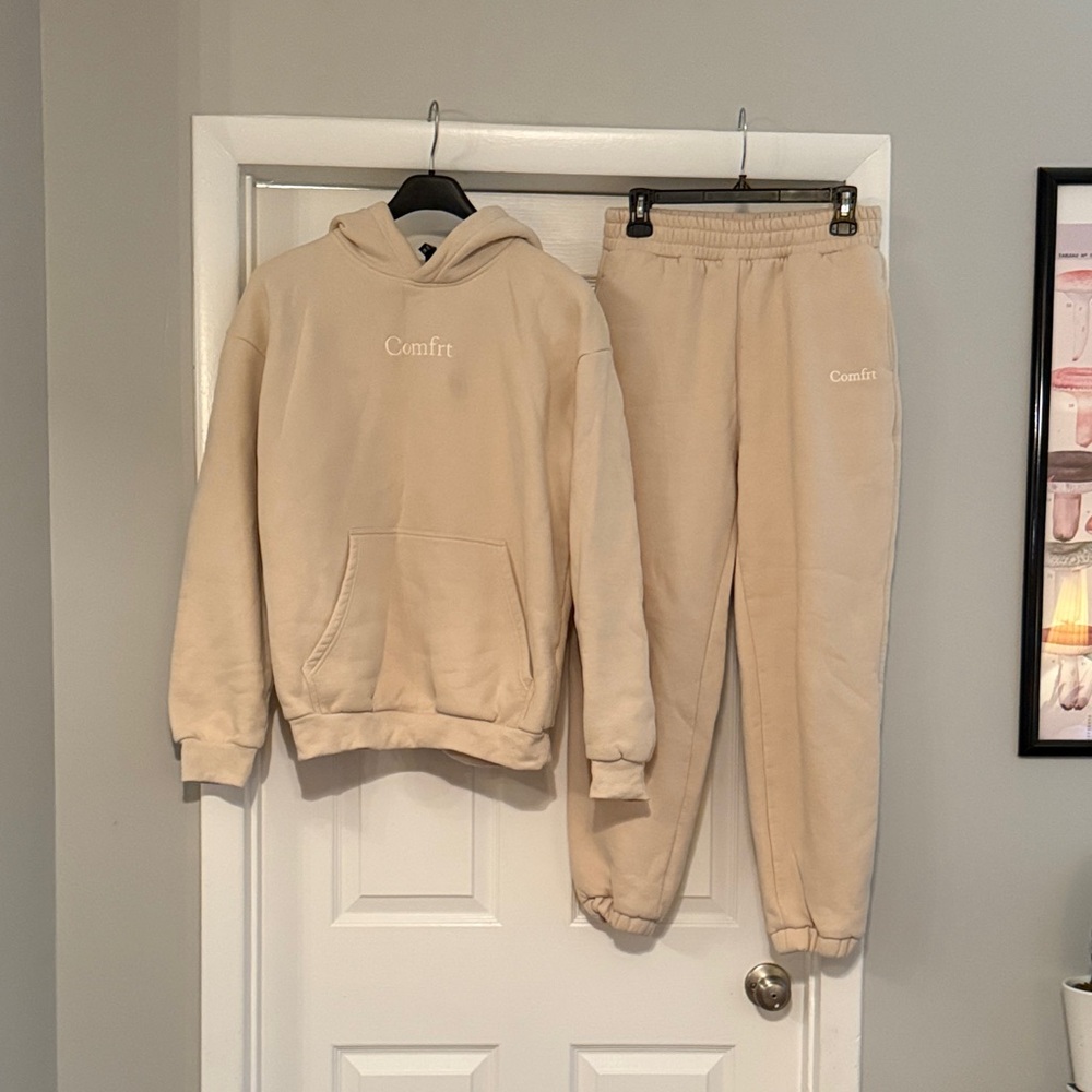 Comfit Cream Hoodie and Jogger Set